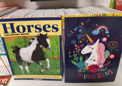 Horses and Unicorns Colouring Books